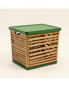 Pine Bridge Laundry Hamper - Green (synthetic illustration; no displayed measurements)