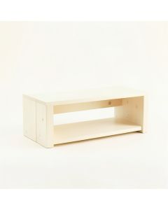 Brook Canyon Narrow Outdoor Storage Bench - Ivory (synthetic illustration; no displayed measurements)