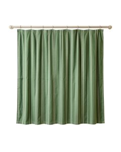 Laurel Bridge Shower Curtain Hanging Flat From A Plain Rod - Green (synthetic illustration; no displayed measurements)