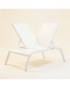 Ridge Bluff Outdoor Lounge Chair - White (synthetic illustration; no displayed measurements)