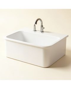 Gourmetier 36 '' L X 18 '' W Farmhouse/Apron Kitchen Sink (synthetic illustration; no displayed measurements)