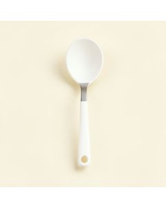 Linden Arc Cooking Spoon - White (synthetic illustration; no displayed measurements)