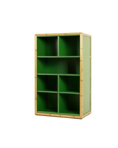 Alder Bluff Freestanding Bookcase - Green (synthetic illustration; no displayed measurements)