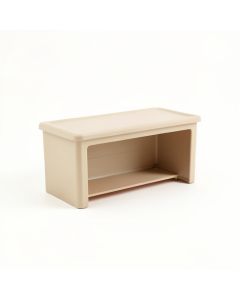 Linden Branch Narrow Outdoor Storage Bench - Beige (synthetic illustration; no displayed measurements)