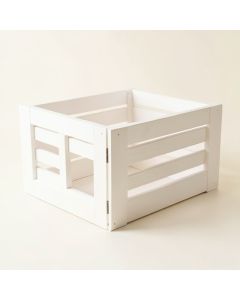Harbor Field Empty Furniture-Style Pet Crate - White (synthetic illustration; no displayed measurements)