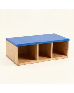 Spruce Crest Shoe Storage Bench - Blue (synthetic illustration; no displayed measurements)