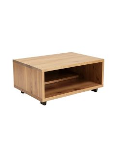 Bartron Solid Wood Coffee Table With Storage (synthetic illustration; no displayed measurements)