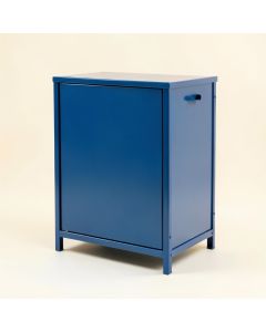 Pine Branch Freestanding Pull-Out Hamper Cabinet - Blue (synthetic illustration; no displayed measurements)