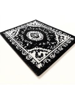 Chanler Hand-Tufted Wool Black/White Area Rug (synthetic illustration; no displayed measurements)