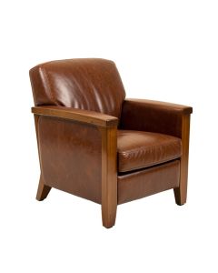 Davisboro 23 '' Wide Genuine Leather Armchair