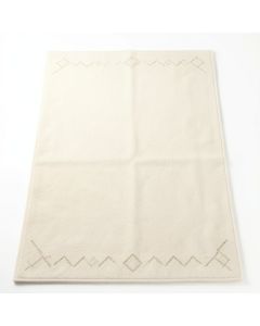 Reed Arc Rectangular Area Rug - Cream (synthetic illustration; no displayed measurements)