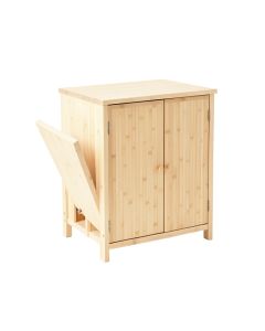 Moss Bluff Freestanding Pull-Out Hamper Cabinet - Ivory