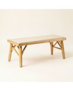 River Branch Indoor Bench - Beige (synthetic illustration; no displayed measurements)
