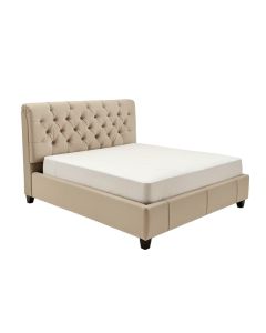 Adal Tufted Upholstered Low Profile Platform Bed