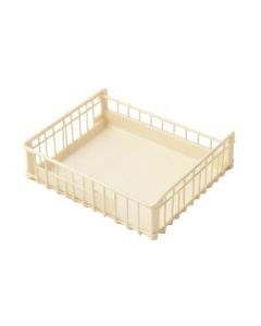 River Field Empty Under-Desk Cable Tray - Ivory (synthetic illustration; no displayed measurements)