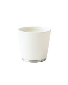 Bay Bluff Empty Candle Holder - White (synthetic illustration; no displayed measurements)