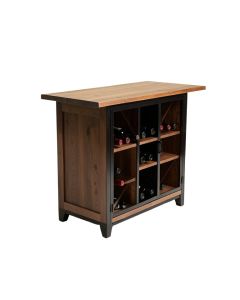 Mccreight Urban Wooden Bar With Wine Storage (synthetic illustration; no displayed measurements)