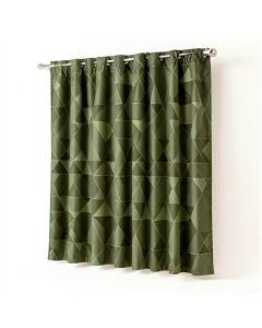 Abstract Geometry Optical Illusion Altered Triangles Modern Optic Art Pattern Kitchen Curtain (synthetic illustration; no displayed measurements)