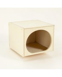 Slate Dell Wall-Mounted Cat Perch - Cream (synthetic illustration; no displayed measurements)