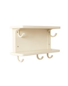 Holly Bridge Wall-Mounted Entryway Organizer Shelf - Ivory