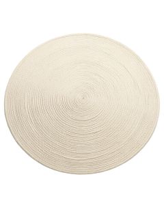 Holly Arc Round Area Rug - Cream