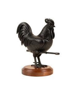 Chauncy Rooster Weathervane On Wood Base Statue