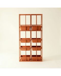 Wren Branch Empty Vertical Garden Frame - Terracotta (synthetic illustration; no displayed measurements)