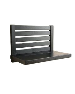 Dawn Crossing Wall-Mounted Entryway Organizer Shelf - Black (synthetic illustration; no displayed measurements)