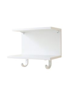 Shore Arc Wall-Mounted Entryway Organizer Shelf - White