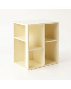 Dune Fold Desktop Shelving Unit - Cream (synthetic illustration; no displayed measurements)
