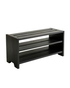Spruce Arc Shoe Storage Bench - Black