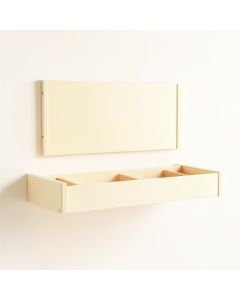 Slate Brook Empty Wall-Mounted Tool Organizer Panel - Ivory (synthetic illustration; no displayed measurements)