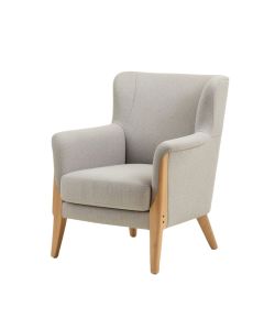 Waterton 32.25 '' Wide Polyester Wingback Chair (synthetic illustration; no displayed measurements)