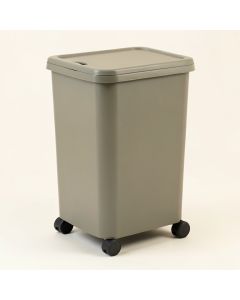 Double Laundry Hamper With Lid And Wheels (synthetic illustration; no displayed measurements)