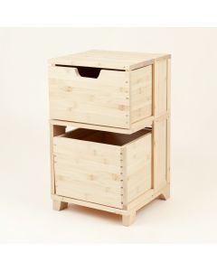 Wren Crest Freestanding Pull-Out Hamper Cabinet - Ivory (synthetic illustration; no displayed measurements)