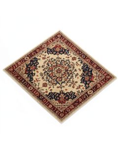 Hillsby Oriental Beige/Saffron/Garnet/Dark Blue Area Rug (synthetic illustration; no displayed measurements)
