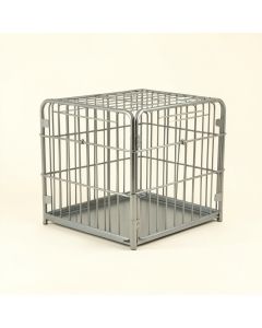 Spruce Bridge Empty Furniture-Style Pet Crate - Gray (synthetic illustration; no displayed measurements)