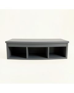 Flint Bend Shoe Storage Bench - Gray (synthetic illustration; no displayed measurements)
