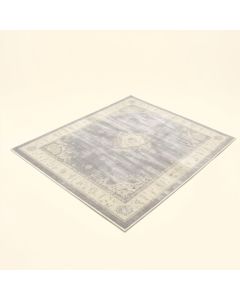 Ines Polypropylene Gray/Ivory Rug (synthetic illustration; no displayed measurements)