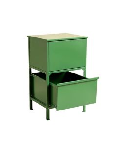Summit Brook Freestanding Pull-Out Hamper Cabinet - Green (synthetic illustration; no displayed measurements)