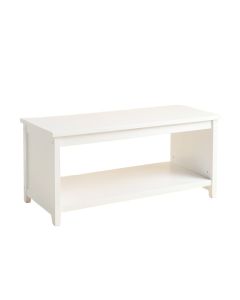 Summit Arc Indoor Bench - White (synthetic illustration; no displayed measurements)