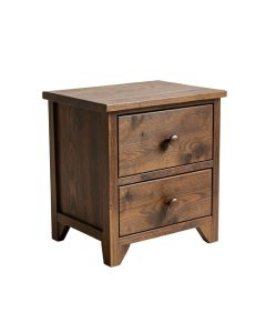 Gateshead 2 - Drawer Solid Wood Nightstand (synthetic illustration; no displayed measurements)