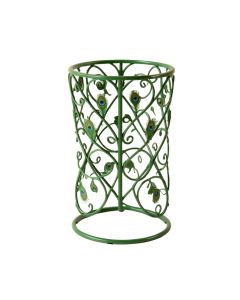 Madore Folding Heart And Peacock Tail Motif Plant Stand