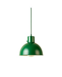 Summit Arc Pendant Light Suspended From One Plain Cable - Green (synthetic illustration; no displayed measurements)