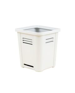 Vale Brook Closed Garden Compost Bin - White