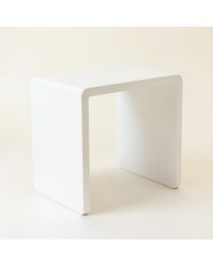 Aspen Crossing Side Table - White (synthetic illustration; no displayed measurements)