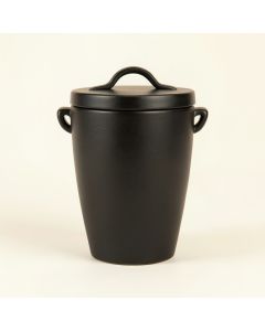 Juniper Crest Storage Canister With Lid - Black (synthetic illustration; no displayed measurements)