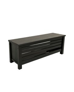 Brook Dale Narrow Outdoor Storage Bench - Black (synthetic illustration; no displayed measurements)