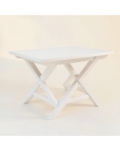 Maple Bridge Patio Table - White (synthetic illustration; no displayed measurements)
