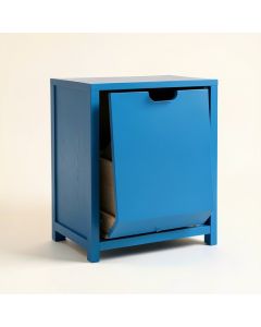 Birch Bluff Freestanding Pull-Out Hamper Cabinet - Blue (synthetic illustration; no displayed measurements)